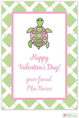 Valentine's Day Exchange Cards by Kelly Hughes Designs (Sea Turtle)
